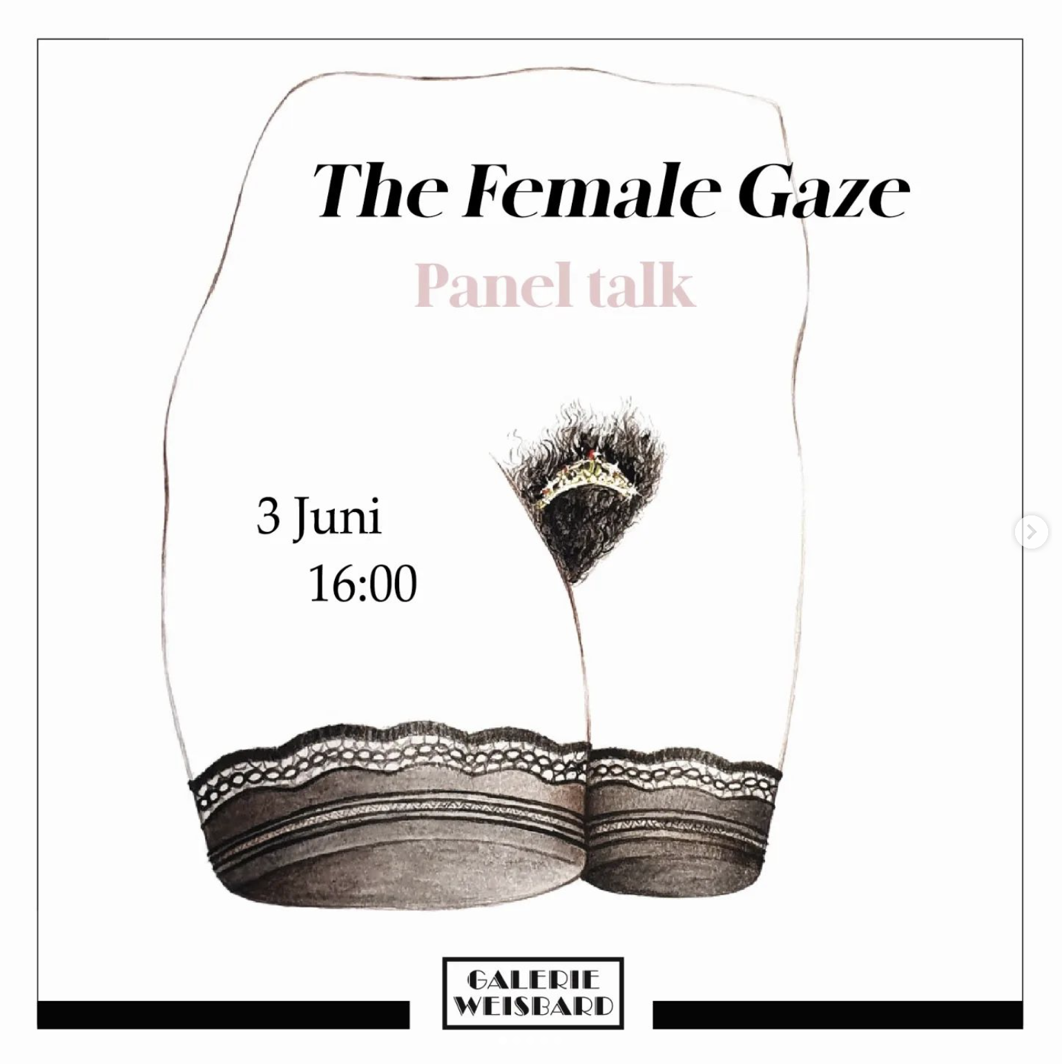 Panel talk over de female gaze in galerie Weisbard cover