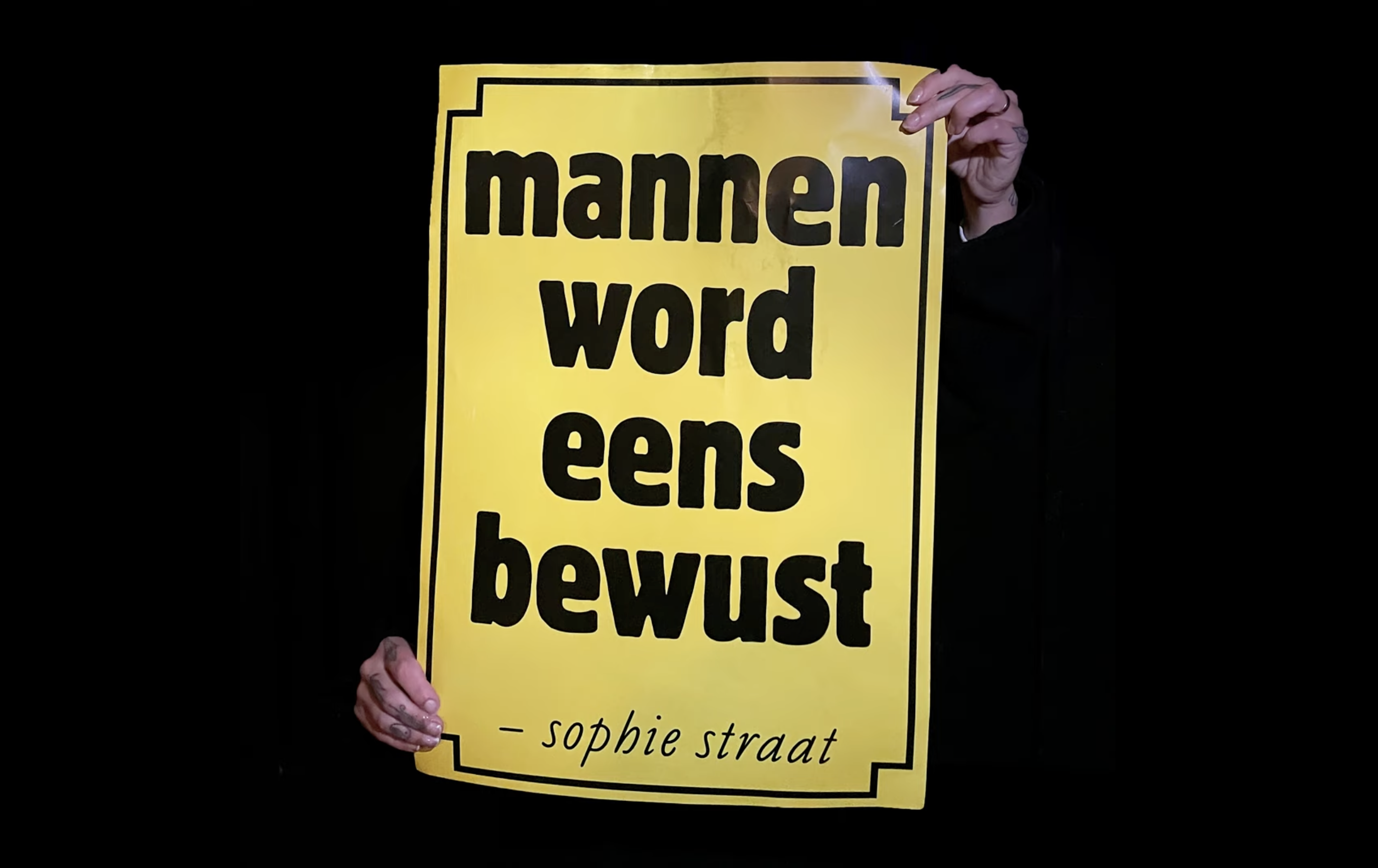 Sophie Straat's protestlied 'Mannen word eens bewust' cover