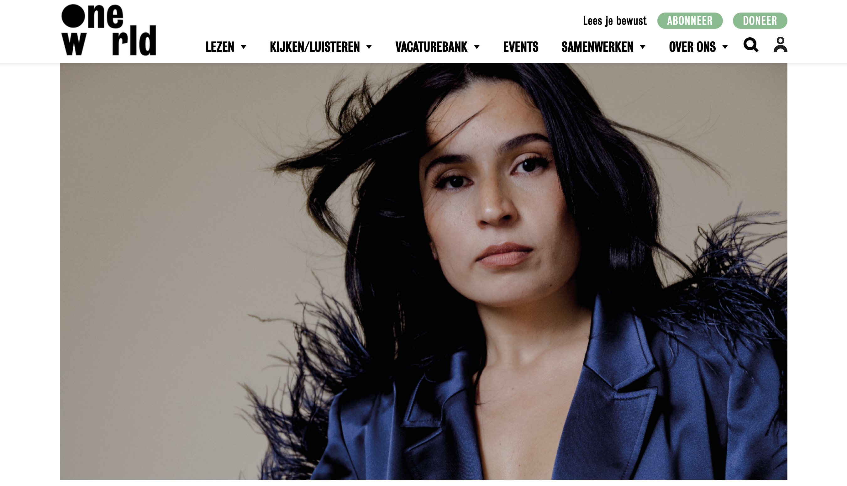 Lees dit interview met Sinem Kavus voor OneWorld cover